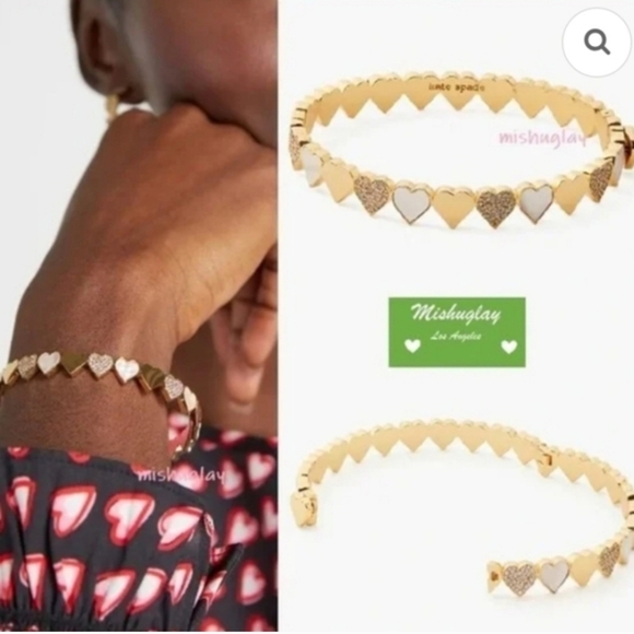 Kate Spade New York‎ Take Heart Hinge Bangle Bracelet NWT - Picture 8 of 11